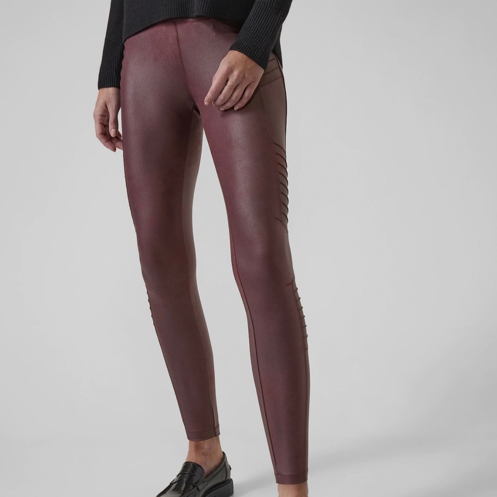 NWT Delancey Gleam Moto Tight Sz Large | Decadent Chocolate
